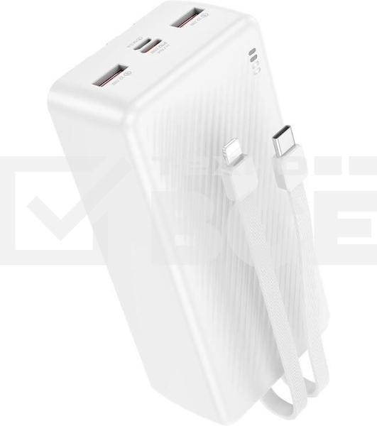 Портативный аккумулятор BOROFONE (6941991116469) BJ57B 30000mAh 2USB 2.4A 22,5W+PD 20W, белый