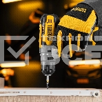 Дрель-шуруповерт Denzel CDQ-12, Аккумуляторная, 12В, 2 АКБ, Кейс, фото12