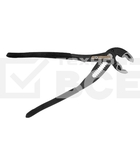 Клещи переставные Denzel кнопочный механизм, обливные рукоятки, 250 мм