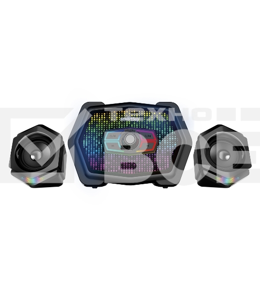 Акустическая система 2.1 Smartbuy W70, Bluetooth, 11Вт, RGb-подсветка, черная (арт. SBA-5150)