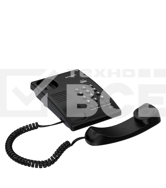 Проводной телефон MAXVI CS-02 черный