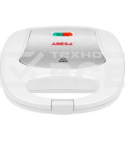 Сэндвичница Aresa AR-1205. 750 Вт. Термостойкий пластик со вставками из хромированной стали. Две сэндвичные формы.