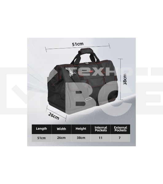 Сумка для инструментов Deli DL430906 Black Edition