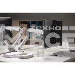 Кронштейн для мониторов Ultramounts UM734SIL серый/серебристый 17'-27' макс.7кг крепление к столешнице поворот и наклон, фото2