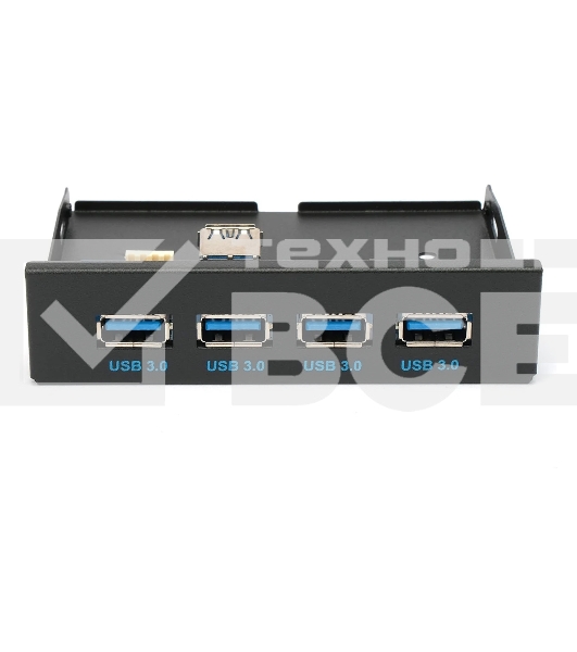 Планка USB 3.0 на переднюю панель 3.5' Gembird, FP3.5-USB3-4A, 4xUSB-A 3.0