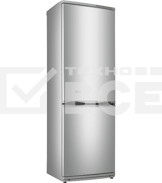 Холодильник Atlant ХМ-6021-080 серебристый двухкамерный 225/101л морозилка снизу