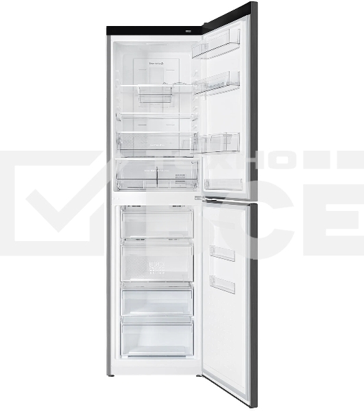 Холодильник Atlant ХМ-4625-159 NW черный двухкамерный 211/125л морозилка снизу, No Frost