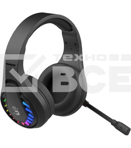 Гарнитура проводная с микрофоном A4Tech Bloody GR230 черный накладные BT оголовье (GR230)