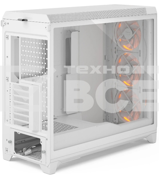 Корпус Fractal Design Meshify 3 XL White RGB TG Clear Tint, Midi-Tower, белый, 3 x 140 мм