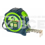 Рулетка Сибртех Сапфир, двухкомпонентный корпус, 5 м х 25 мм, фото2
