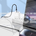 Кабель Hoco X102 Fresh iP USB Type-C (m)-Lightning (m) 1м черный коробка, фото5