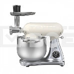 Планетарный миксер BQ MX851 Cream-Silver. Макс. мощность: 1800Вт / Параметри электропитания: 220-240 В, 50-60 Гц / Объем чаши: 8л / Вместимость загрузочного лотка: 2кг / Производительность: 2кг/мин / Скорость вращения шнека: до 210 об/мин / длина сетевого, фото 1