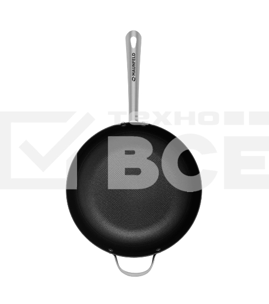 Глубокая сковорода Maunfeld HOWARD MDP30LCL15 из облегченного чугуна со стеклянной крышкой, 30 см