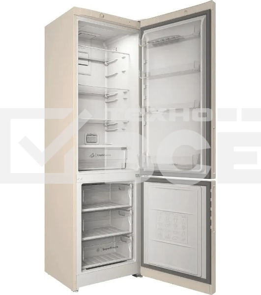Холодильник Indesit ITR 4200 E бежевый двухкамерный 247/78л морозилка снизу