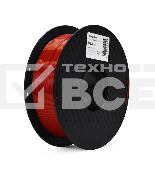 Филамент Crown Micro CM-FILPLAS003R PLA Silk 1.75 1кг красный