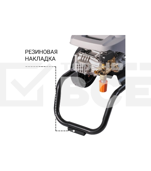 Мойка высокого давления Bort KEX-2800 2500 Вт, максимальное давление 125 бар, рабочее давление 105 бар, 12 л/мин, 23 кг, набор аксессуаров 10шт