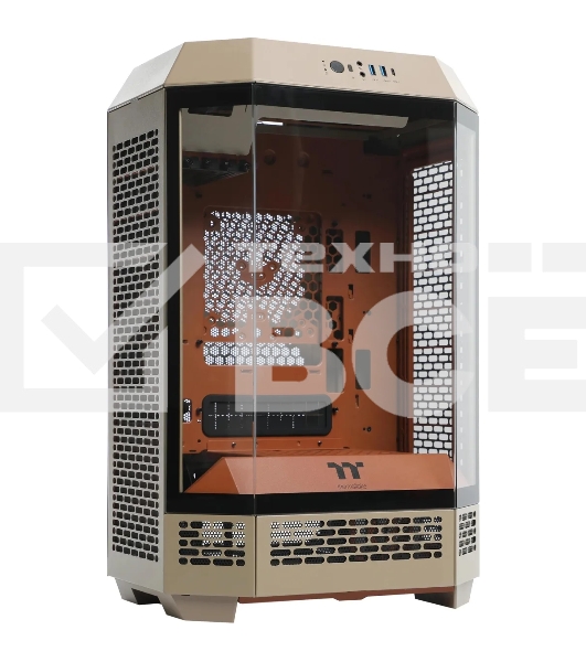 Корпус Thermaltake The Tower 300 Gravel Send коричневый без БП mATX 8x120mm 6x140mm 2xUSB3.0 audio bott PSU