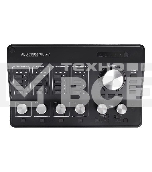 Аудиоинтерфейс USB Arturia Audiofuse Studio [830101] 24бит/192кГц, 4xXLR/TRS Mic/Line входа, 2xRCA Phono/Line, 4 Insert входа, 2xTRS AUX выхода, 4xTRS выхода, 2х3,5 мм. 2х6,3 мм для наушников, 8xADAT входами/выходами, S/PDIF входом/выходом, MIDI IN/OUT