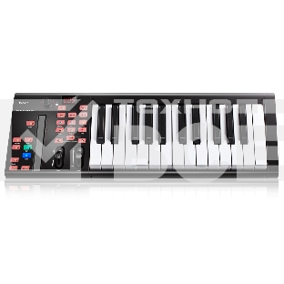 Клавиатура MIDI [IKEYBOARD3X] Icon [iKeyboard 3X] 25 полувзвешенных клавиш фортепианного типа, сенсорный фейдер, энкодер с LED индикатором, переключение октав и транспонирования, 2х1/4