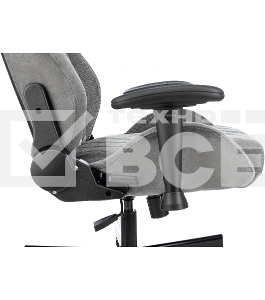 Кресло игровое Knight Outrider серый Light-19 крестов. металл