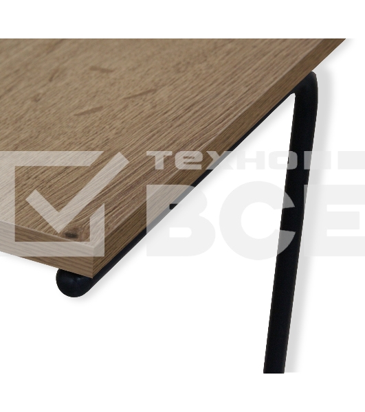 Столик придиванный SHEFFILTON SHT-CT9 дуб галифакс табак/черный муар ЛДСП/металл 205156