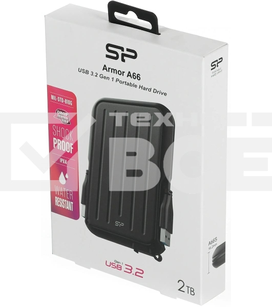 Внешний HDD 2Tb Silicon PowerArmor A66, 2.5
