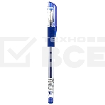 Ручка гелевая Deli Daily E6600SBlue прозрачный, d=0.5мм, синие чернила, резиновая манжета, фото 1