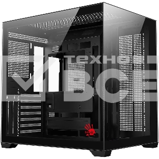 Компьютерный корпус Bloody CC-122 черный без БП ATX 10x120мм 1xUSB2.0 1xUSB3.0 audio