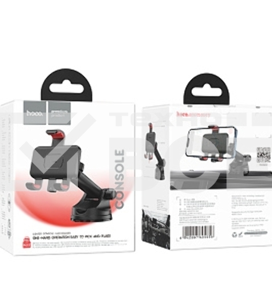 Автомобильный держатель HOCO (6942007605656) H22 красно-черный