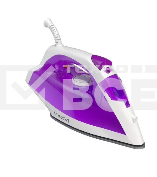Утюг Maxvi SI1801 белый/фиолетовый