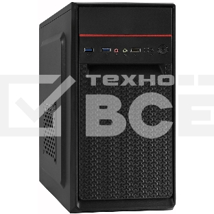 Компьютерный корпус Minitower ExeGate BAA-107U-AA500 (mATX, БП AA500 с вент. 8см, 1хUSB+2хUSB3.0, аудио, черный)