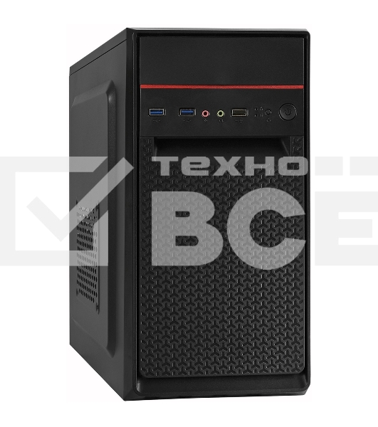 Компьютерный корпус Minitower ExeGate BAA-107U-AA500 (mATX, БП AA500 с вент. 8см, 1хUSB+2хUSB3.0, аудио, черный)