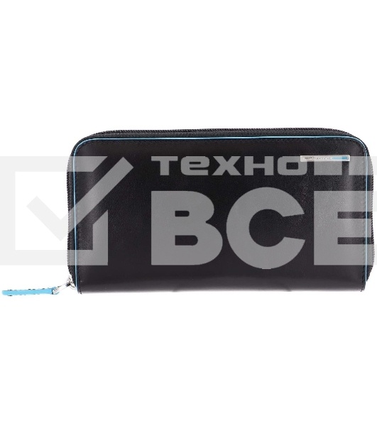 Кошелек женский Piquadro Blue Square, черный, 19x10x2,2 см