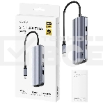 USB-концентратор CUDY 6-IN-1 USB-C Hub with GbE & 4K@60Hz HDMI, фото2