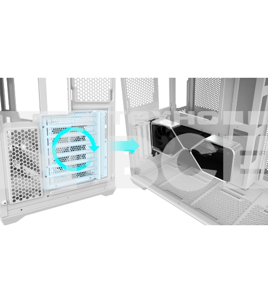 Корпус без блока питания Raijintek ATREUS BT7, Midi-Tower, TG, 7x120мм ARGB, 2xUSB-A 3.0 + 1xUSB Type-C , E-ATX, ATX, mATX, mITX White