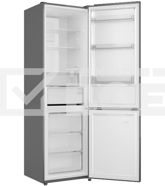 Холодильник Candy CFN6200SDC серебристый двухкамерный 227/91л морозилка снизу, No Frost