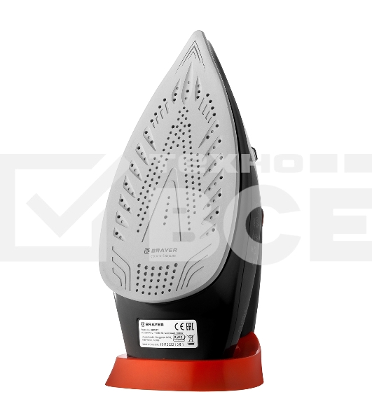 Утюг BRAYER BR4007 черный/оранжевый, 3100 Вт, 35 г/мин, 160 г/мин, 265 мл