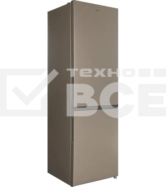 Холодильник Candy CFN6200G золотистый двухкамерный 243/91л морозилка снизу, No Frost