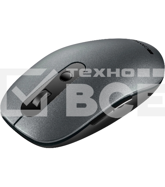 Мышь беспроводная Canyon MW-9 серый, 1600 dpi, радиоканал, Bluetooth, USB, кнопки - 6