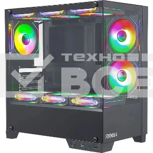 Компьютерный корпус AeroCool / Formula Cristal Z1M черный без БП mATX 2xUSB2.0 1xUSB3.0 audio bott PSU