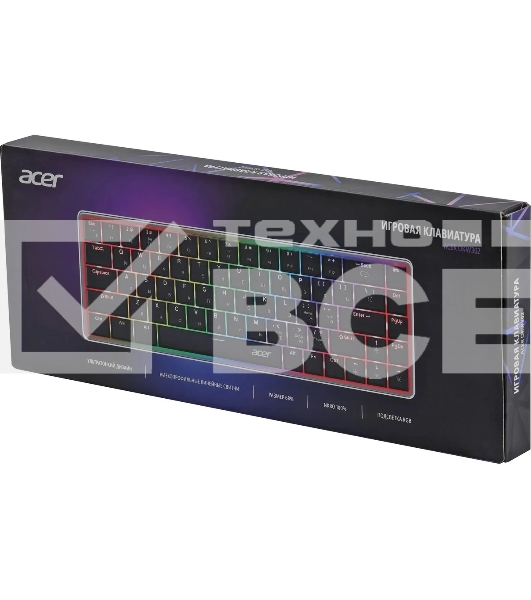Клавиатура Acer OKW302 (ZL.KBDCC.01C) проводная, USB, серебристый