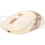 Мышь беспроводная A4Tech Fstyler FG10CS Air бежевый/коричневый оптическая (2000dpi) silent беспроводная USB для ноутбука (4but), фото10