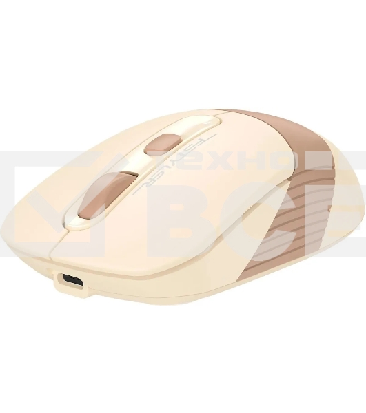 Мышь беспроводная A4Tech Fstyler FG10CS Air бежевый/коричневый оптическая (2000dpi) silent беспроводная USB для ноутбука (4but)