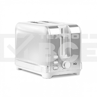 Тостер BQ T1000 White. Потребляемая мощность, Вт: 1000 Вт, Количество отсеков: 2 тоста