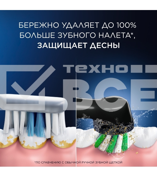 Набор электрических зубных щеток Oral-B Pro Series 1 бирюзовый/черный