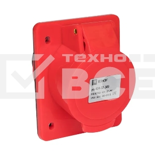 Розетка стационарная внутренняя EKF 424 ps-424-32-380 PROxima 3Р+РЕ 32А 380 В IP44
