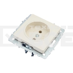 Розетка 1-местная IEK BRITE РС10-1-0-БрКр (BR-R10-10-K10) 10А, без заземления, без защитных шторок, бежевый, фото2