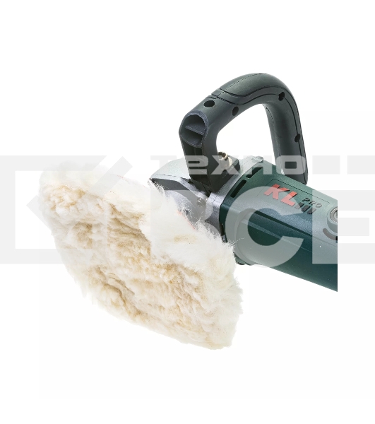 Профессиональная полировальная угловая машина KLPRO KLPJ42180 (1400вт, 3300 об/мин, 230мм, шерстяной войлок в комплекте)