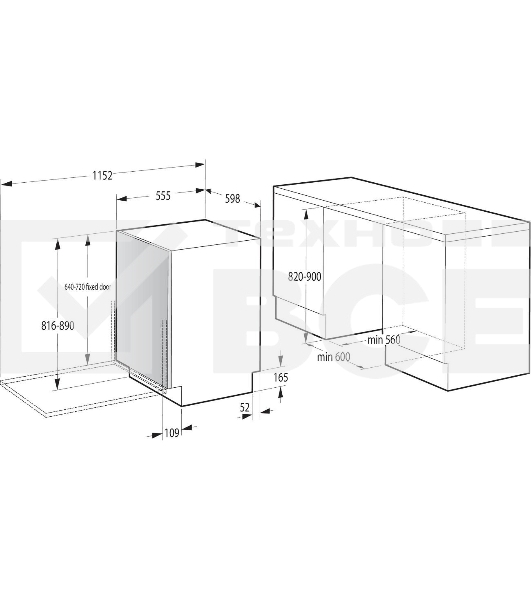 Посудомоечная машина Hisense HV693C60AD нержавеющая сталь/белый