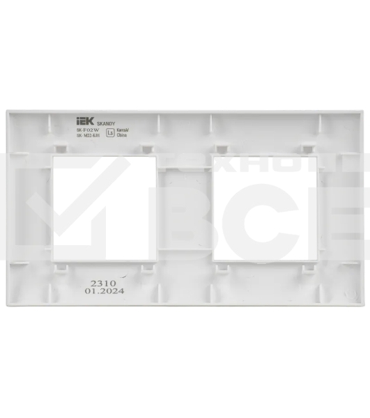 Рамка 2-ая SK-F02W IEK SKANDY Арктический белый